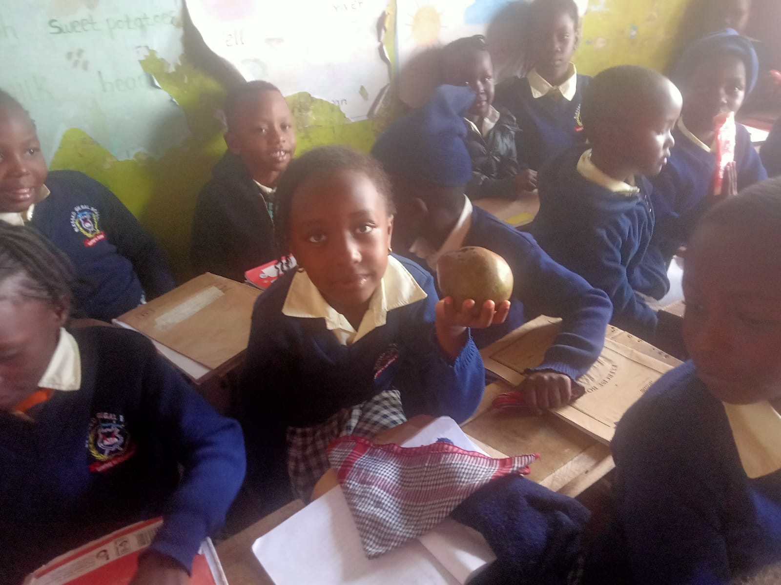 A learner at Blessed Gilgal School